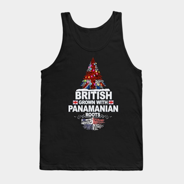 British Grown With Panamanian Roots - Gift for Panamanian With Roots From Panama Tank Top by Country Flags